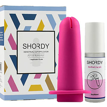 SHORDY Applicator Tool for Menstrual Cups for Easy Insertion with Lube Gel, Reusable Period Cup SHORDY uk supplements