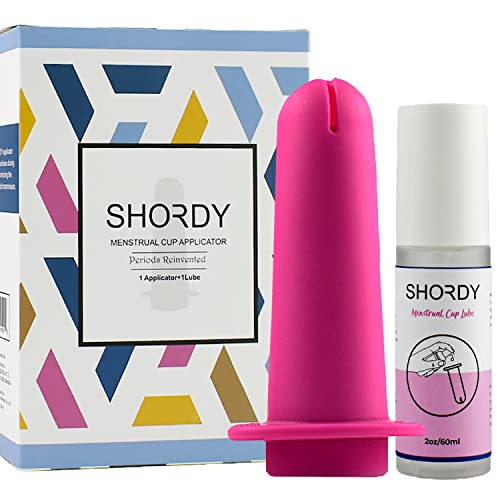 SHORDY Applicator Tool for Menstrual Cups for Easy Insertion with Lube Gel, Reusable Period Cup SHORDY uk supplements