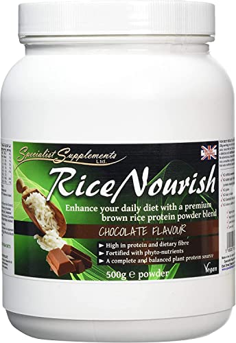 Specialist Supplements RiceNourish Chocolate Flavour Protein Powder 500g Specialist Supplements uk supplements