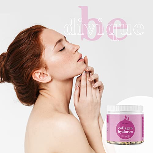 Collagen Capsules Divique Collagen Hyaluron 1500mg Collagen Peptides Type 1, 2, 3, 5, 10 Divique uk supplements