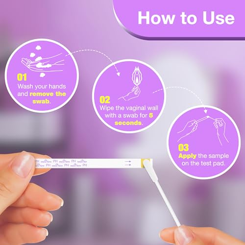 Easy@Home Vaginal pH Test -10 Strips | BV Test Kit at Home for Women | Yeast Infection Test + pH Balance Easy@Home uk supplements