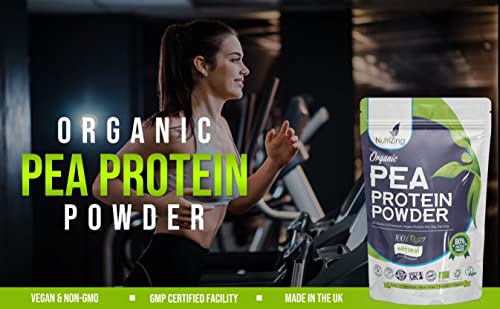 Award Winning Vegan Pea Protein Powder - Organic & Pure - Canadian Peas - No Soy, No Gluten NutriZing uk supplements