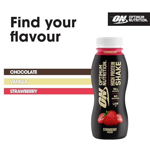 Optimum Nutrition High Protein Shake Bottles, Ready To Drink Healthy Snacks, No added Optimum Nutrition uk supplements