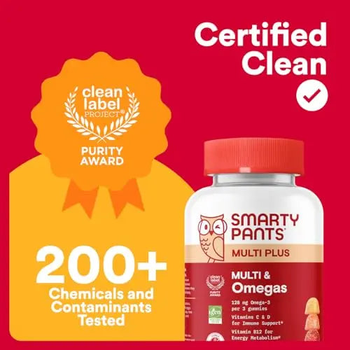 SmartyPants Multivitamin for Men & Women - Improved Formula: Multivitamin Gummies with Omega 3 (DHA/EPA) SmartyPants uk supplements