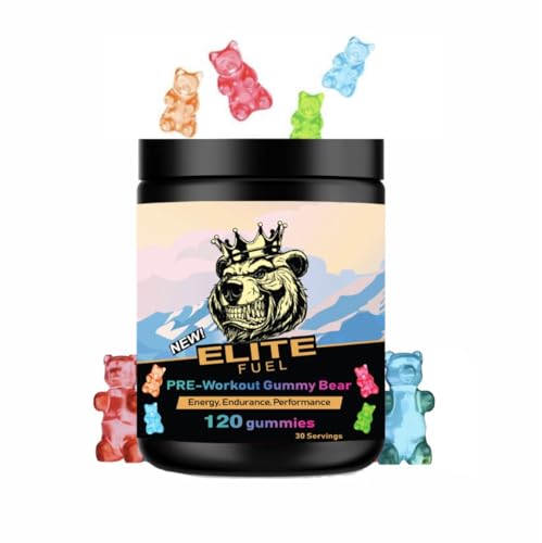 Pre Workout Gummies Elite Fuel - Endless Energy, Instant Strength Gain, Intense Pump Heath Secret uk supplements
