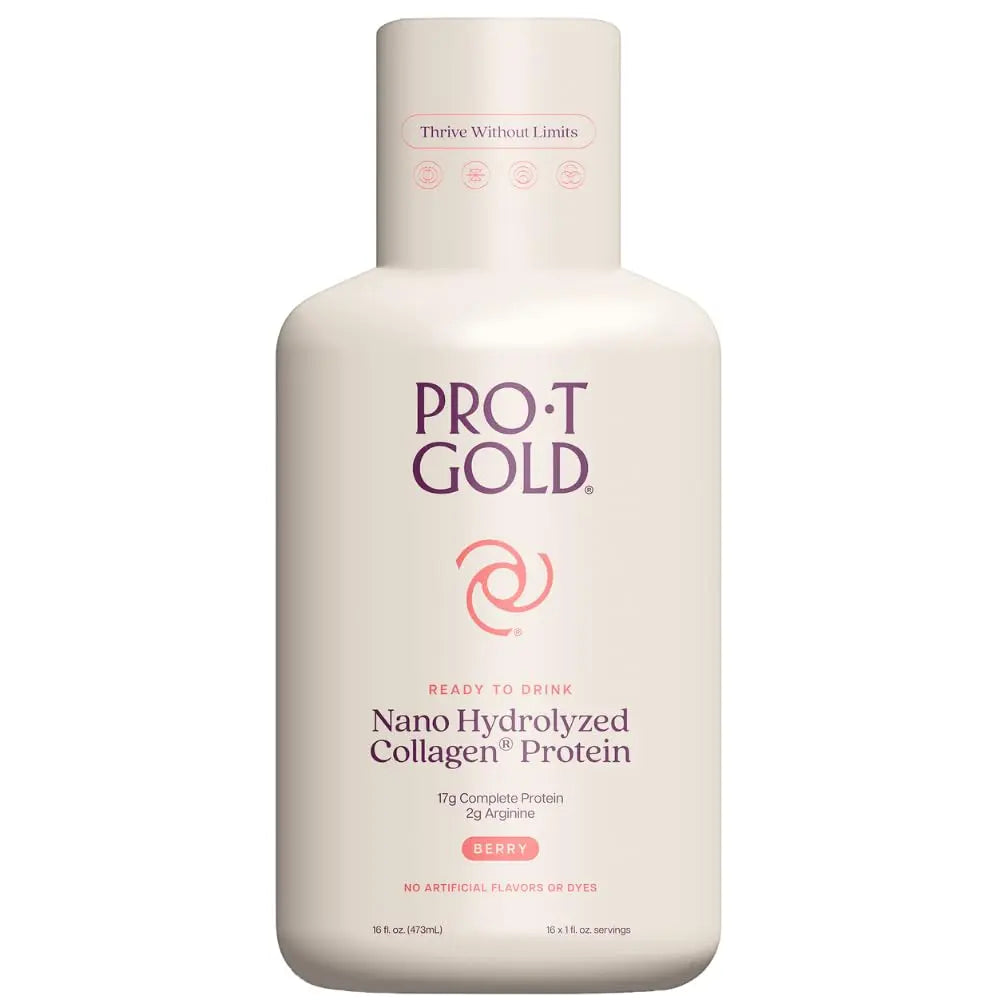 ProT Gold Liquid Collagen Protein Shot, Support for Hair, Nails and Skin, 17g, Nano Hydrolyzed & Grass Fed with Amino Acids, Sugar Free, Gluten Free, ProT Gold uk supplements