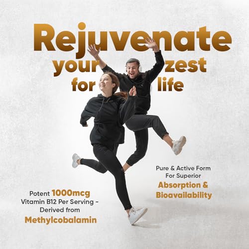 Vitamin B12 Tablets High Strength – 1000mcg Vegan B12 Supplement – 450 Pure Methylcob WeightWorld uk supplements