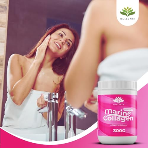 Pure Hydrolysed Marine Collagen Powder 300g | Berry Flavour | Type 1 and 3 Hellenia uk supplements