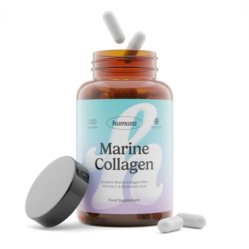 Humanz Collagen Capsules - Marine Collagen with Vitamin C - Collagen Supplements for Women & Men Humanz uk supplements