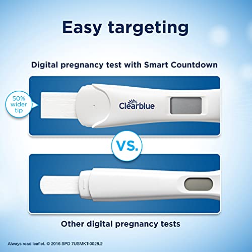 Clearblue Digital Pregnancy Test with Smart Countdown, Multi, 5 count Clearblue uk supplements