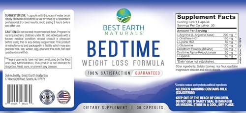 Best Earth Naturals Bedtime Weight Loss Supplement - Helps Boost Metabolism Best Earth Naturals uk supplements