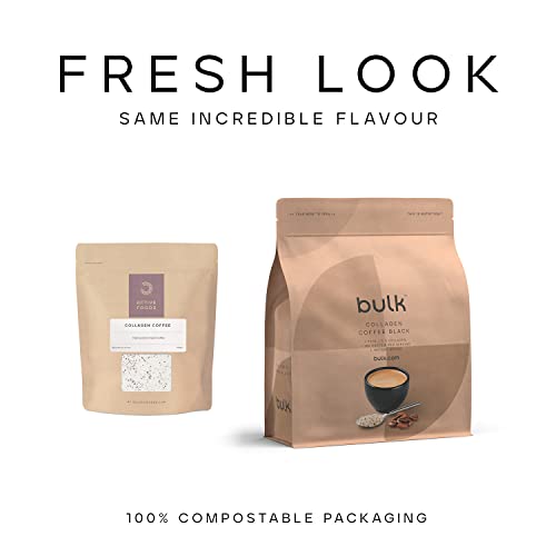 Bulk Collagen Coffee, High Protein, Black, 500 g Bulk uk supplements