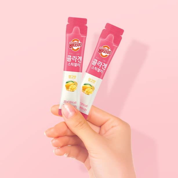 KWANGDONG Vita500 Mango Collagen Peptides Stick Jelly, with Vitamin C, to Support Skin KWANGDONG uk supplements