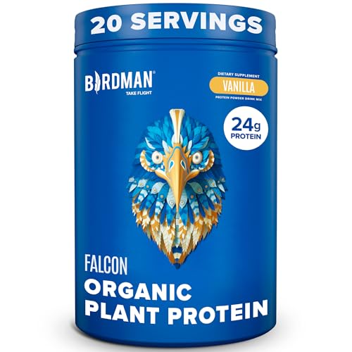 BIRDMAN Falcon Organic Vegan Protein Powder Vanilla, 24g Protein, Sugar Free, Probiotics BIRDMAN uk supplements