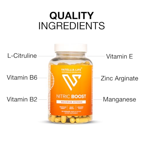 Vatellia Life Nitric Boost - Nitric Oxide for Blood Pressure Support, Natural Circulation Vatellia Life uk supplements