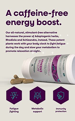 Vegetology Energy Supplements – Iron, Vitamin C & B2, B12, Folate & More – Vitamin Supple VEGETOLOGY uk supplements