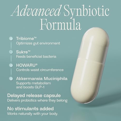 BIOMA GLP-1 Booster - Natural Appetite Control Supplement with Clinically Proven Probiotics, Prebiotics & Postbiotics - Support Weight Management & Satiety, (60 Capsules - 30 Day Supply) BIOMA uk supplements