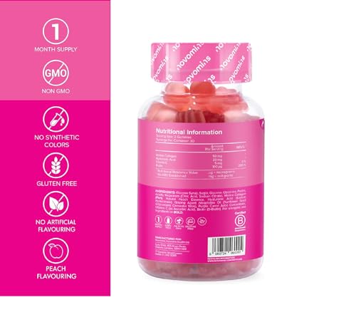 Novomins Collagen Gummies - Marine Collagen Gummies - Superior Type 1 Hydrolysed Collagen novomins uk supplements