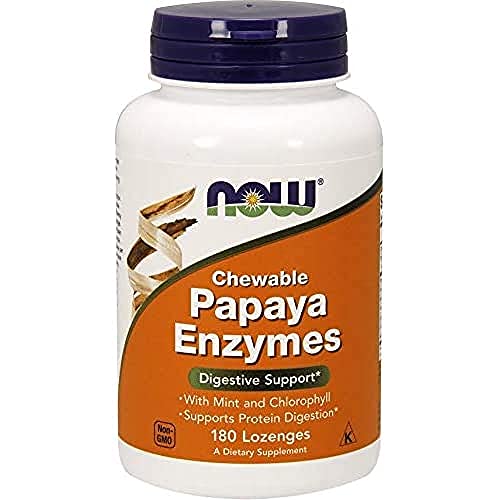 NOW FOODS Papaya Enzyme Chewable, 180 Count NOW FOODS uk supplements