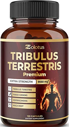 Tribulus Terrestris Supplement for Men & Women, 9050mg Per Capsule, 5-Month Supply Zolotus uk supplements