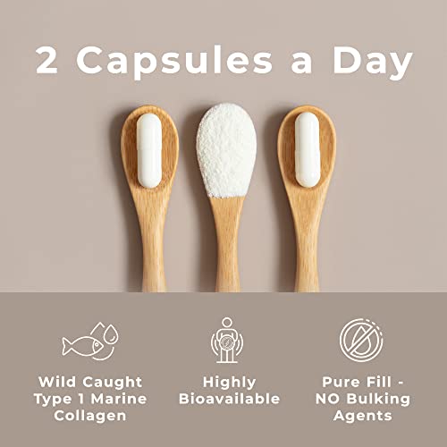 Wild-Caught Marine Collagen Complex Capsules with Hyaluronic Acid | 120 Capsules - 2 Month Supply LOVE LIFE SUPPLEMENTS uk supplements