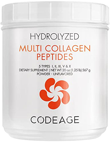 Code Age Multi-Collagen Protein Powder Hydrolyzed 20Oz All-in-One Super Bone Broth Codeage uk supplements