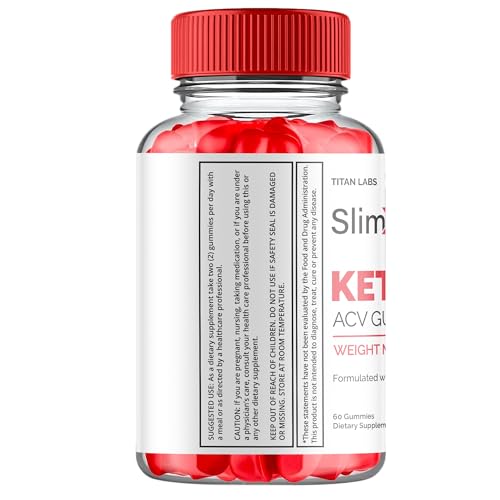 (2 Pack) SlimX Keto ACV Gummies, SlimX Keto ACV Advanced Weight Loss 1000MG Apple Titan Labs uk supplements