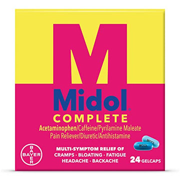 Midol Complete Gelcaps 24ct: Midol Complete Menstrual Pain Relief Gelcaps with Acetaminophen Midol uk supplements