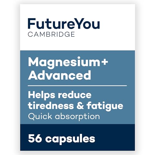 FutureYou Magnesium+ Advanced (28 Capsules). High Strength Magnesium Supplements for Women & Men FutureYou Cambridge uk supplements
