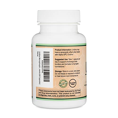Uridine Monophosphate - Third Party Tested (Choline Enhancer, Beginner Nootropic) Double Wood Supplements uk supplements