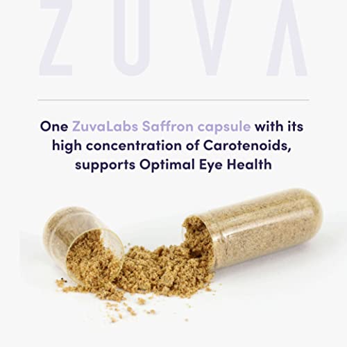 Saffron Supplements - 100% Pure Saffron Extract Mood Enhancer for Women and Men ZuvaLabs uk supplements