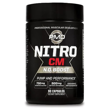 PMD Sports Nitro cm - Nitric Oxide with Agmatine Pre Workout Supplement - Muscle PMD uk supplements