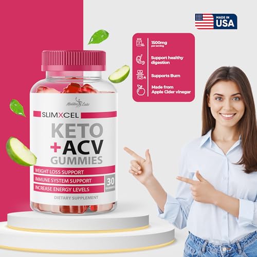 SlimXcel Keto ACV Gummies Weight Loss - 1500mg Once a Day, Strong Time Released Advanced Malibu Labs uk supplements