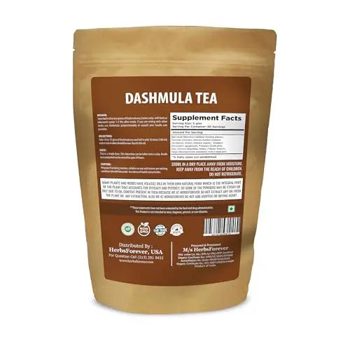 Herbsforever Dashmula Cut and Sifted (Coarse/Kawth) Herbs for Tea - Joint Comfort, Vata Calming, Female Postpartum Cycle & Wellness, Ten Authentic Ayurvedic Roots, Non GMO, Vegan 454g,1 lbs,Dashmool Herbsforever uk supplements
