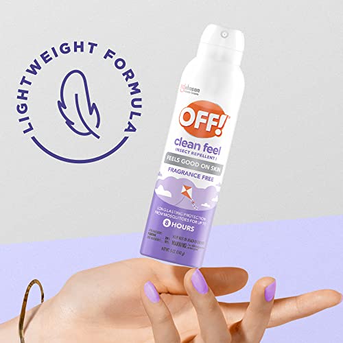 OFF! Clean Feel Insect Repellent Aerosol with 20% Picaridin, Bug Spray OFF! uk supplements
