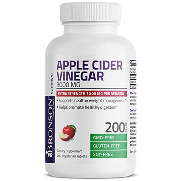 Bronson Apple Cider Vinegar 3000 MG per Serving Extra Strength - Non-GMO, 200 Vegetarian Bronson uk supplements
