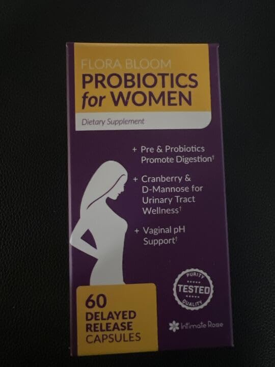 Intimate Rose Combo Pack! Flora Bloom Probiotics for Women (One Bottle) and Boric Balance Boric Acid Intimate Rose uk supplements