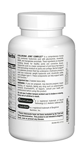 Source Naturals Hyaluronic Joint Complex with Glucosamine, Chondroitin & MSM Extra Source Naturals uk supplements