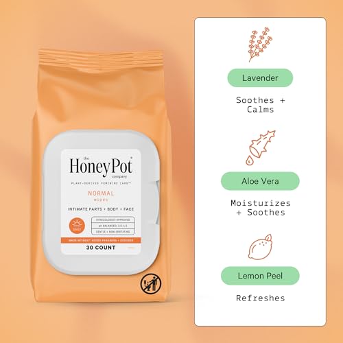The Honey Pot Company - Feminine Wipes - Daily PH Balancing, Fragrance & Sulfate Free Wipes The Honey Pot Company uk supplements