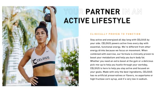 CELSIUS Energy Drink |Functional Essential Energy Drink Peach Vibe, Tropical and Arctic BETRULIGHT uk supplements