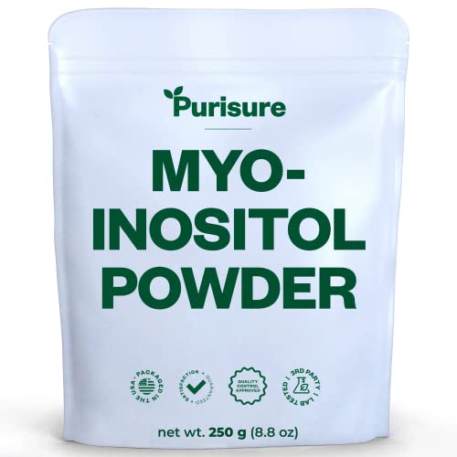 Purisure Myo-Inositol Powder, 250g, Fertility, Hormonal Balance and Ovarian Support Purisure uk supplements