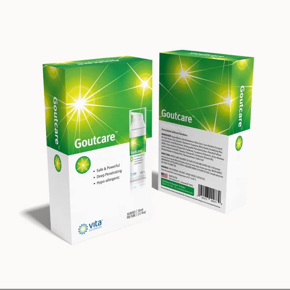 Vita Sciences GoutCare Soothing Cream for Occasional Discomfort. Intensive Soothing Cream - Fast-Acting Topical Application for Comfort Where and When You Need It Most. Safe & Effective Vita Sciences uk supplements