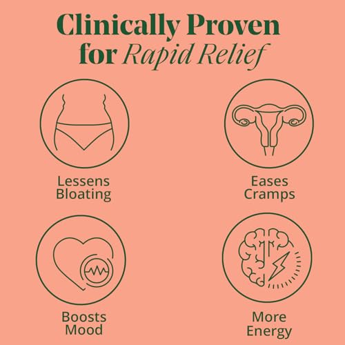 PMS & Period Relief - Menstrual Cramp Relief: No More Period Cramps, Mood Swings, or Bloating Semaine uk supplements