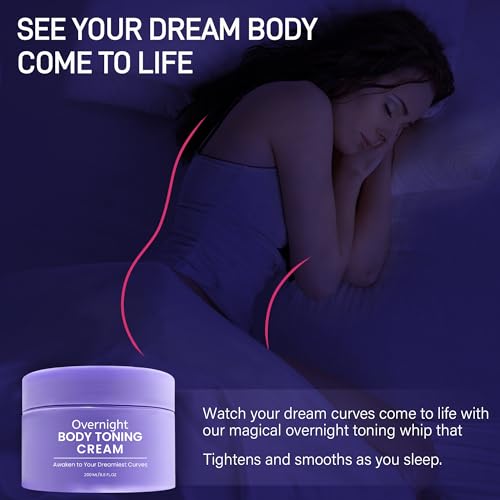 Belly Firming Cream, Overnight Toning Body Cream - Skin Tightening & Cellulite Cream COSINGKIN uk supplements