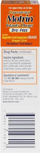 Motrin and Zarbee’s Essentials for Infants Infants' Concentrated Liquid Medicine Drops with Ibuprofen and Zarbee's Baby Coughⱡ Syrup + Immune with Organic Agave + Zinc Motrin uk supplements