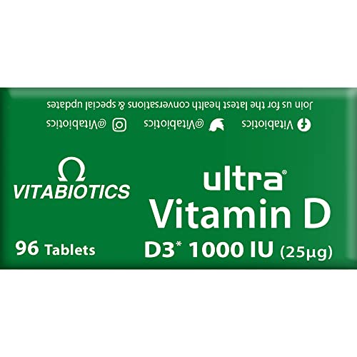 Vitabiotics Ultra Vitamin D Tablets 1000IU Optimum Level -96 count (Pack of 1) Vitabiotics Ultra uk supplements