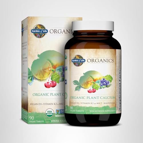 Garden of Life Calcium Supplement with Magnesium & Organic Vitamin D3 K2, Made from Whole Foods, Gluten-Free, 90 Count Garden of Life uk supplements