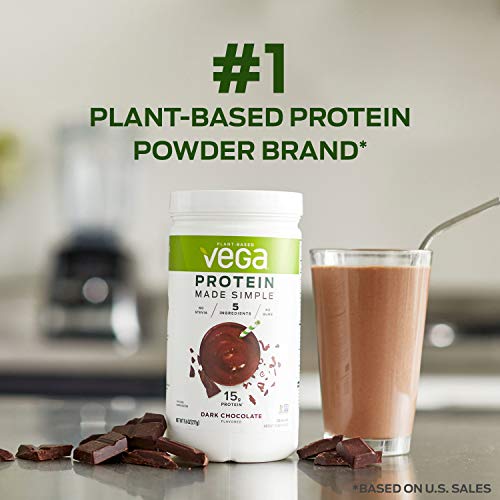 Vega Protein Made Simple, Dark Chocolate - Stevia Free Vegan Protein Powder Vega uk supplements
