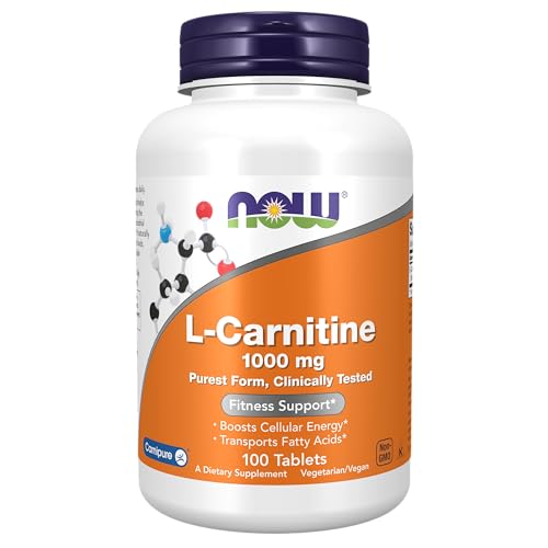 NOW Supplements, L-Carnitine 1,000 mg, Purest Form, Amino Acid, Fitness Support NOW uk supplements