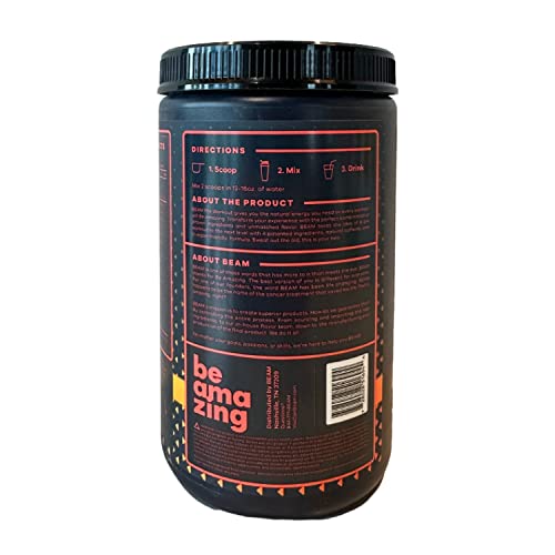 BEAM Pre-Workout Powder | Vegan Energy Booster Powdered Drink with All-Natural BEAM uk supplements